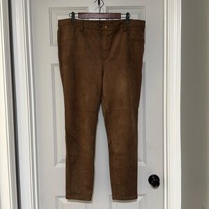 Time and Tru XXL Pull On Suede Pants